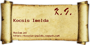 Kocsis Imelda névjegykártya