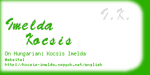 imelda kocsis business card